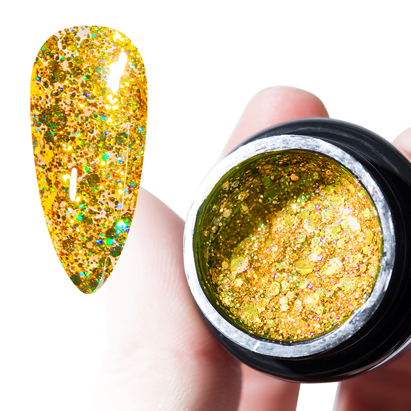 Gran oferta Super Glitter 12 colores Uv Protection Nail Art Gel