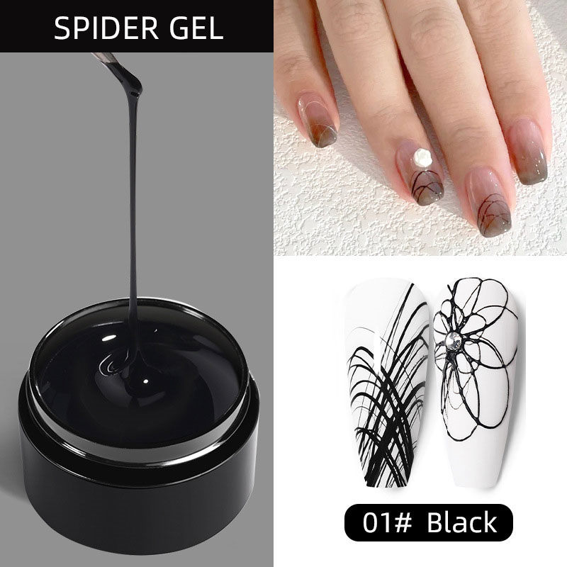 Mobray Nail Art Wire Drawing Spider Gel Gel Polea Muestra libre