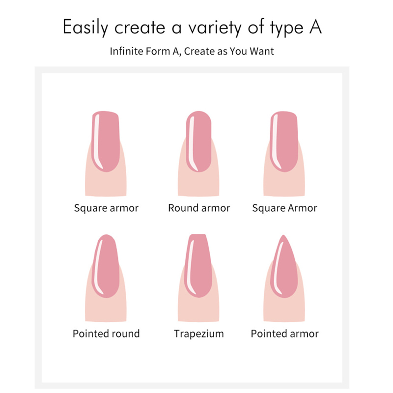 Venta al por mayor Uñas postizas para extensión Poly Gel Salon Beauty